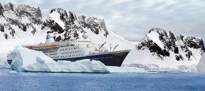 Eine Nummer zu gross. Die «Marco Polo» mit über 850 Passagieren darf seit dem 1. August 2011 nicht mehr in der Antarktis verkehren.
