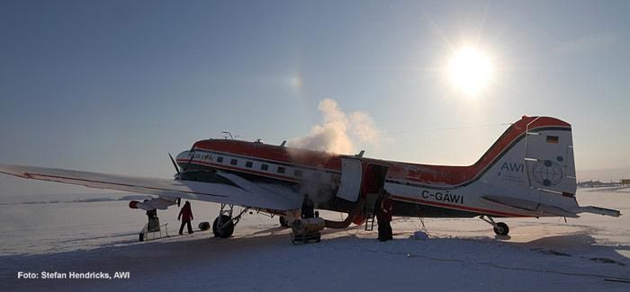Messflüge in der Arktis
