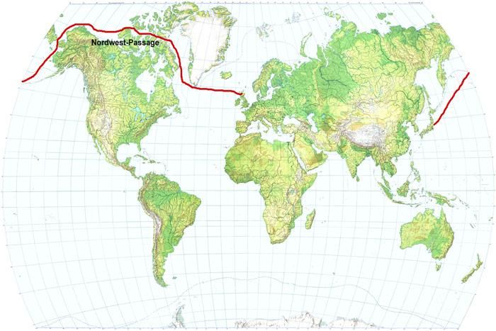 Glasfaserkabel durch die Nordwest-Passage